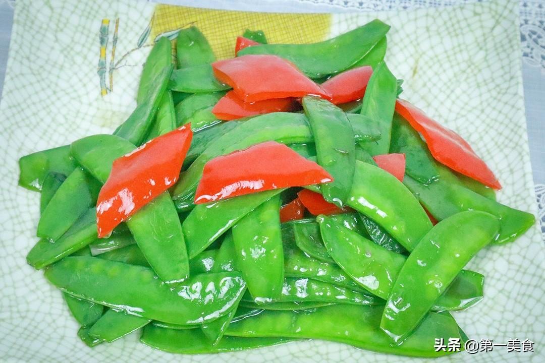 荷兰豆千万不要直接下锅炒，厨师长正确操作，清香爽口好吃不变色