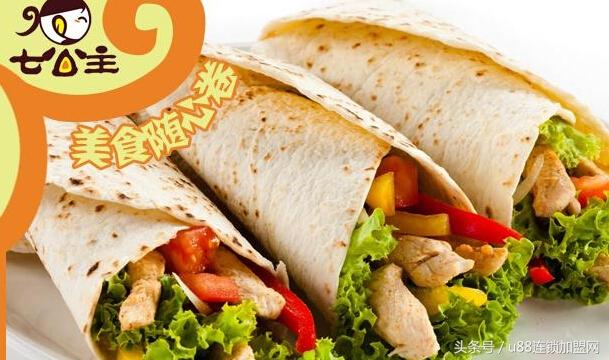 七公主九味卷：3-5㎡立店，1-2人卷走大把商机！