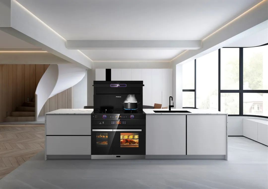 美多语音分蒸烤集成灶一键“超能力”，打开高效厨房新模式！